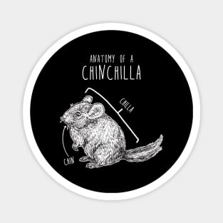 Chinchilla Anatomy Magnet